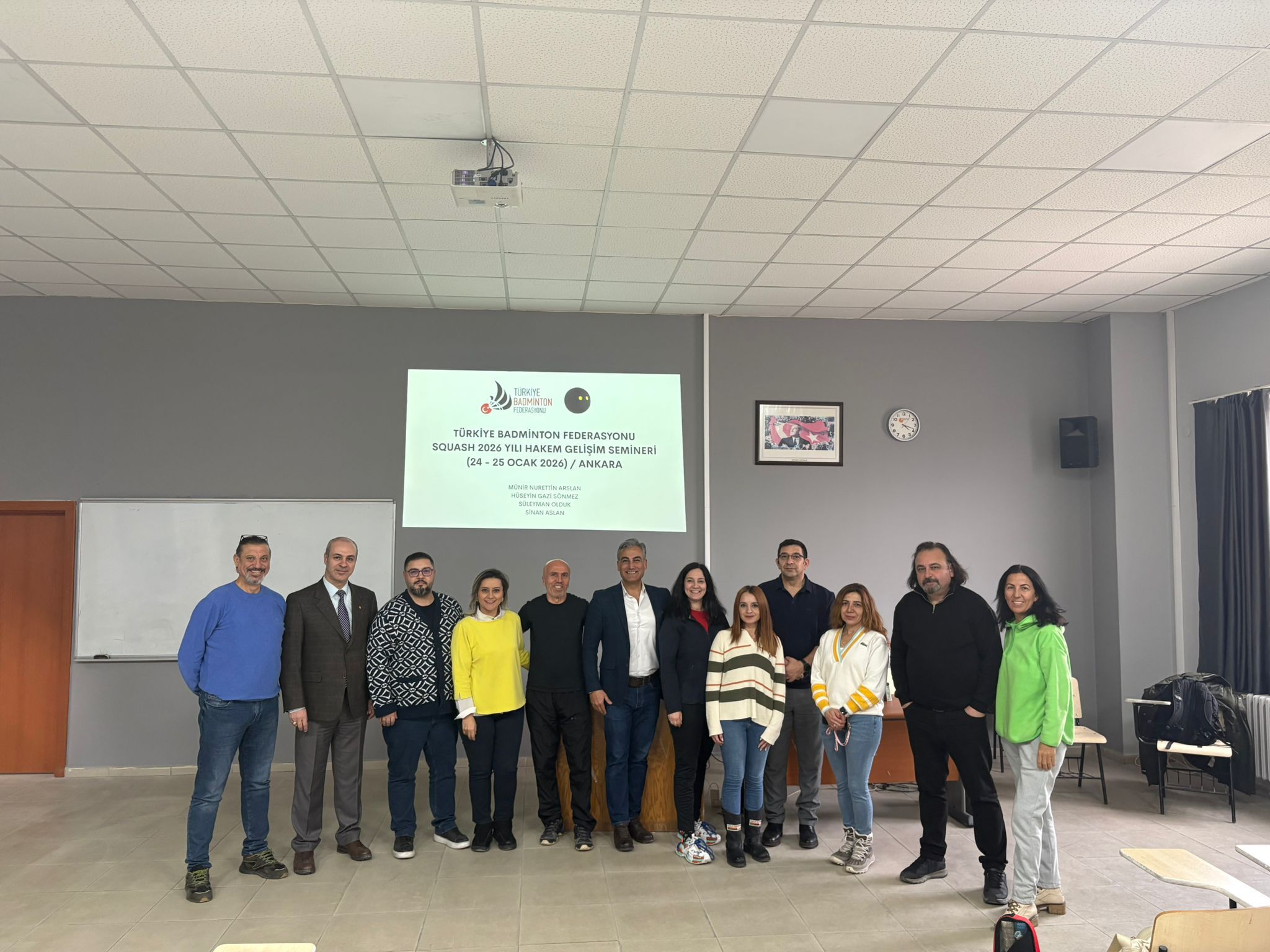 Squash Hakem Vize Semineri Yapıldı