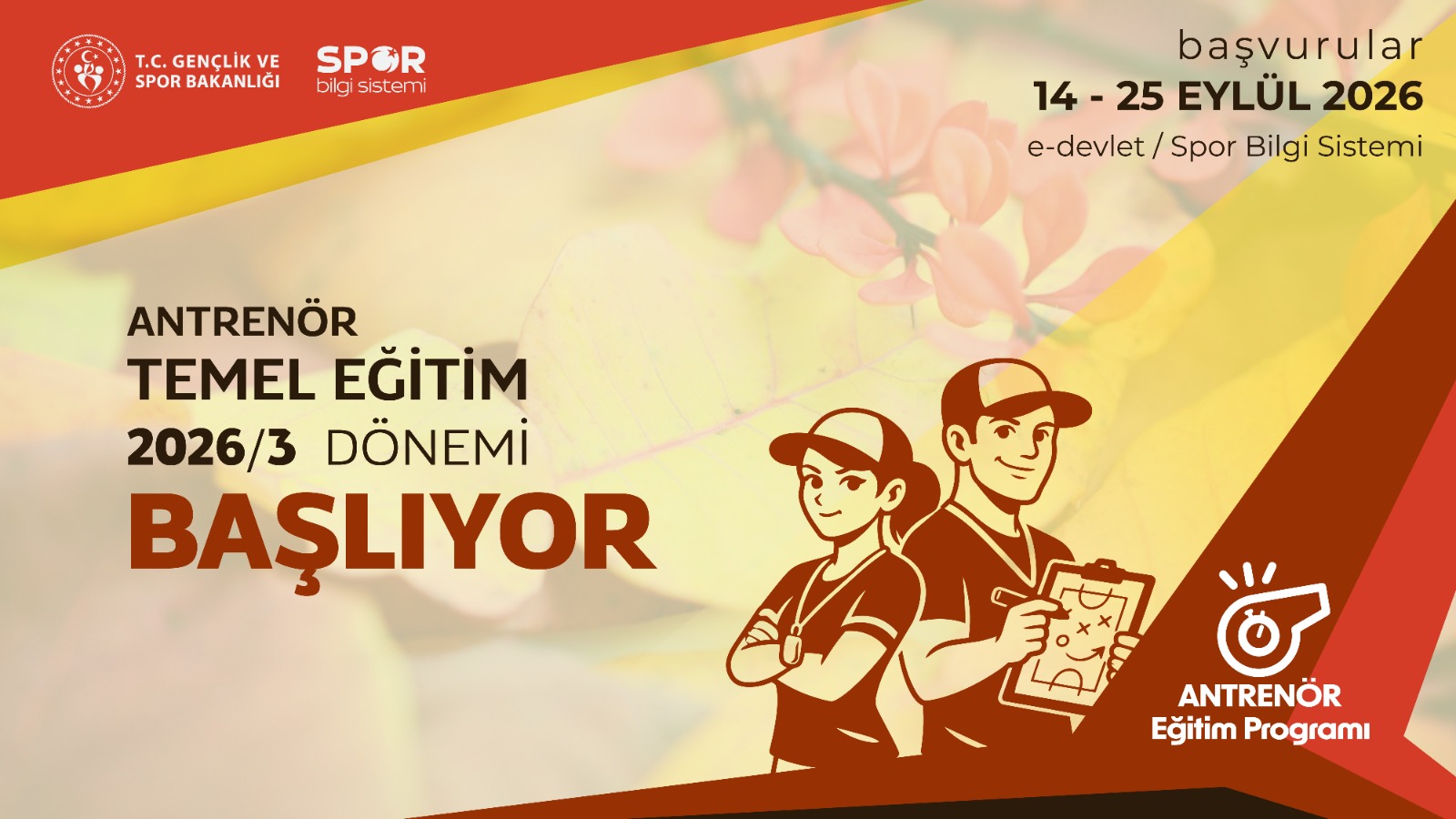 Antrenör Temel Eğitim Başvuruları Başlıyor